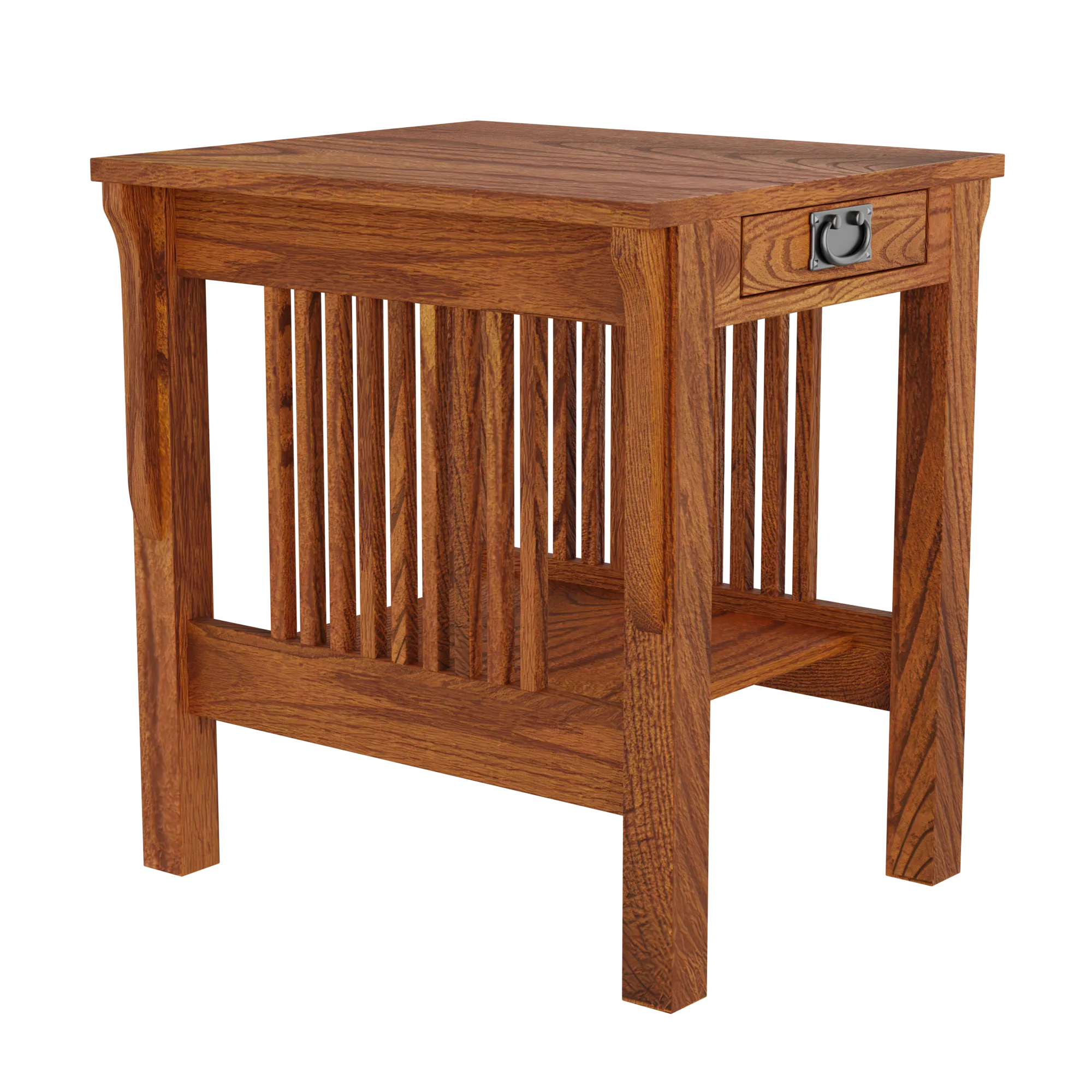 Landmark Mission Tall End Table with Drawer