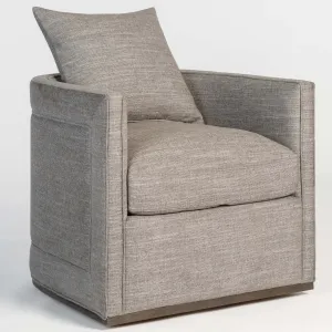 Landon Swivel Chair, Smokey Flax