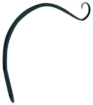 Landscapers Select GF-3023 Hanging Plant Hook, 9 in L, Steel, Black, Powder-Coated, Wall Mount Mounting :EA: QUANTITY: 1