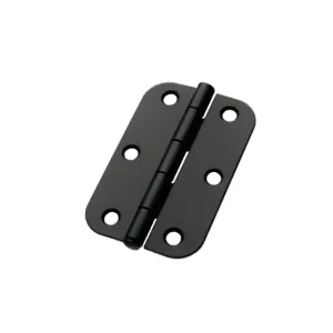 Lane Radius Loose Pin Butt Hinge Matte Black 90x60x1.6mm 2 Pack