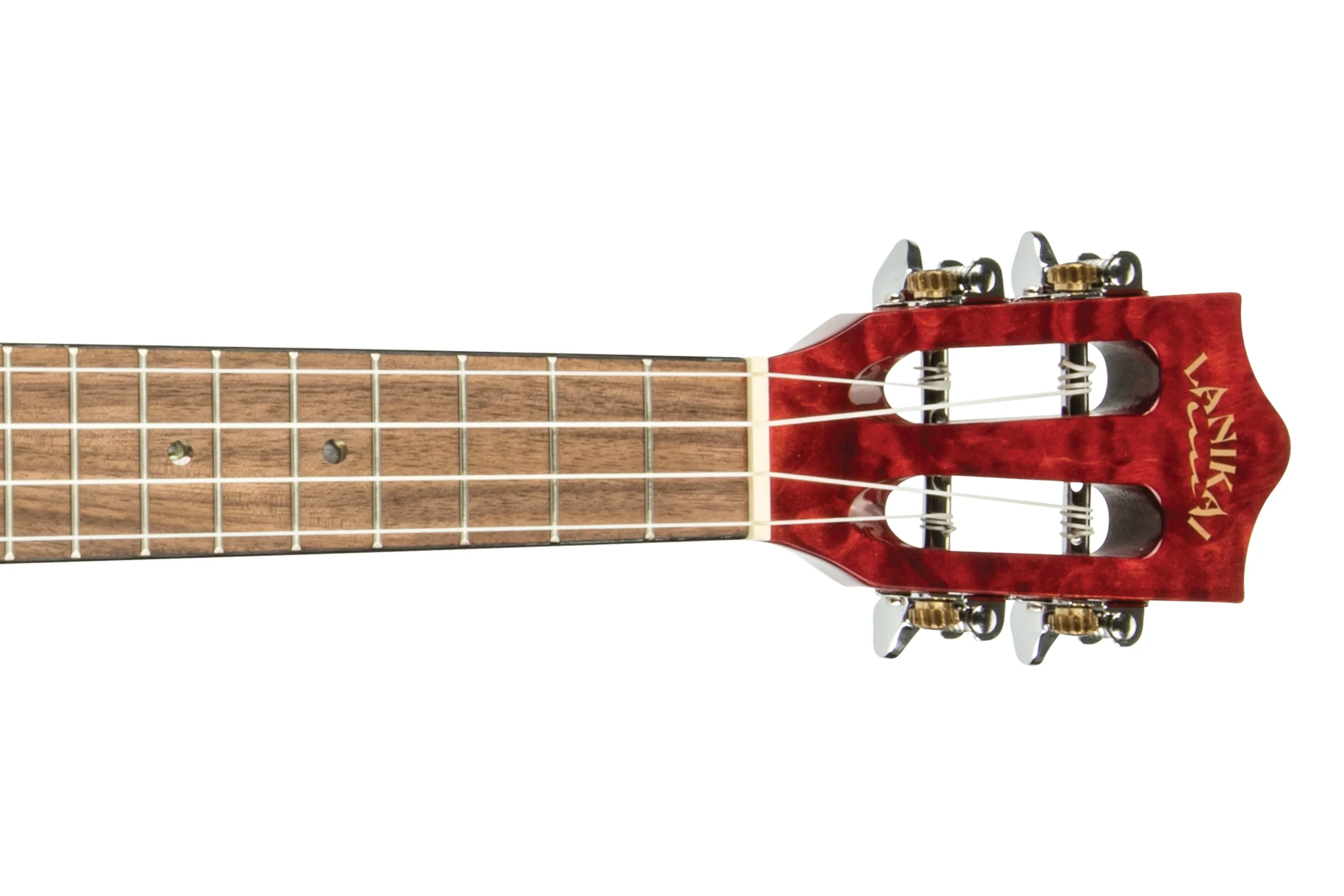 Lanikai QM-RDCEC Red Quilted Maple Concert Ukulele w/ Pickup