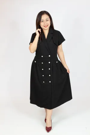 Lapel A Line Dress