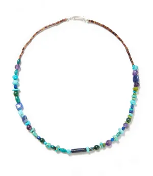 Lapis And Turquoise Beaded Necklace