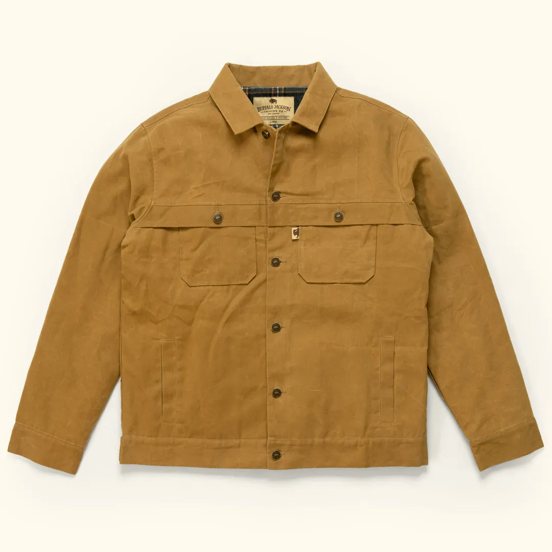 Laramie Waxed Canvas Trucker | Tobacco Tan