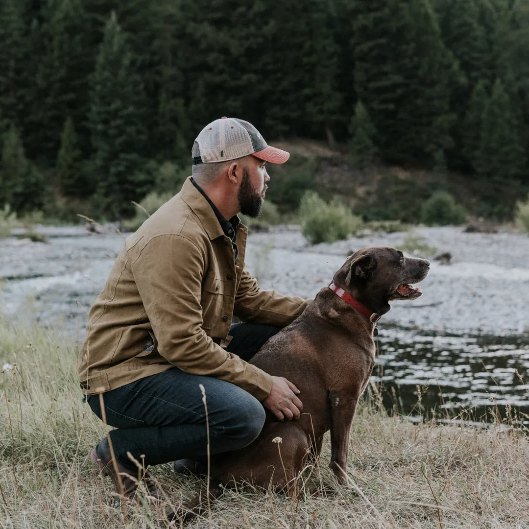 Laramie Waxed Canvas Trucker | Tobacco Tan