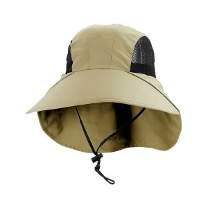 Large Bill Flap Cap with Mesh Side Panels