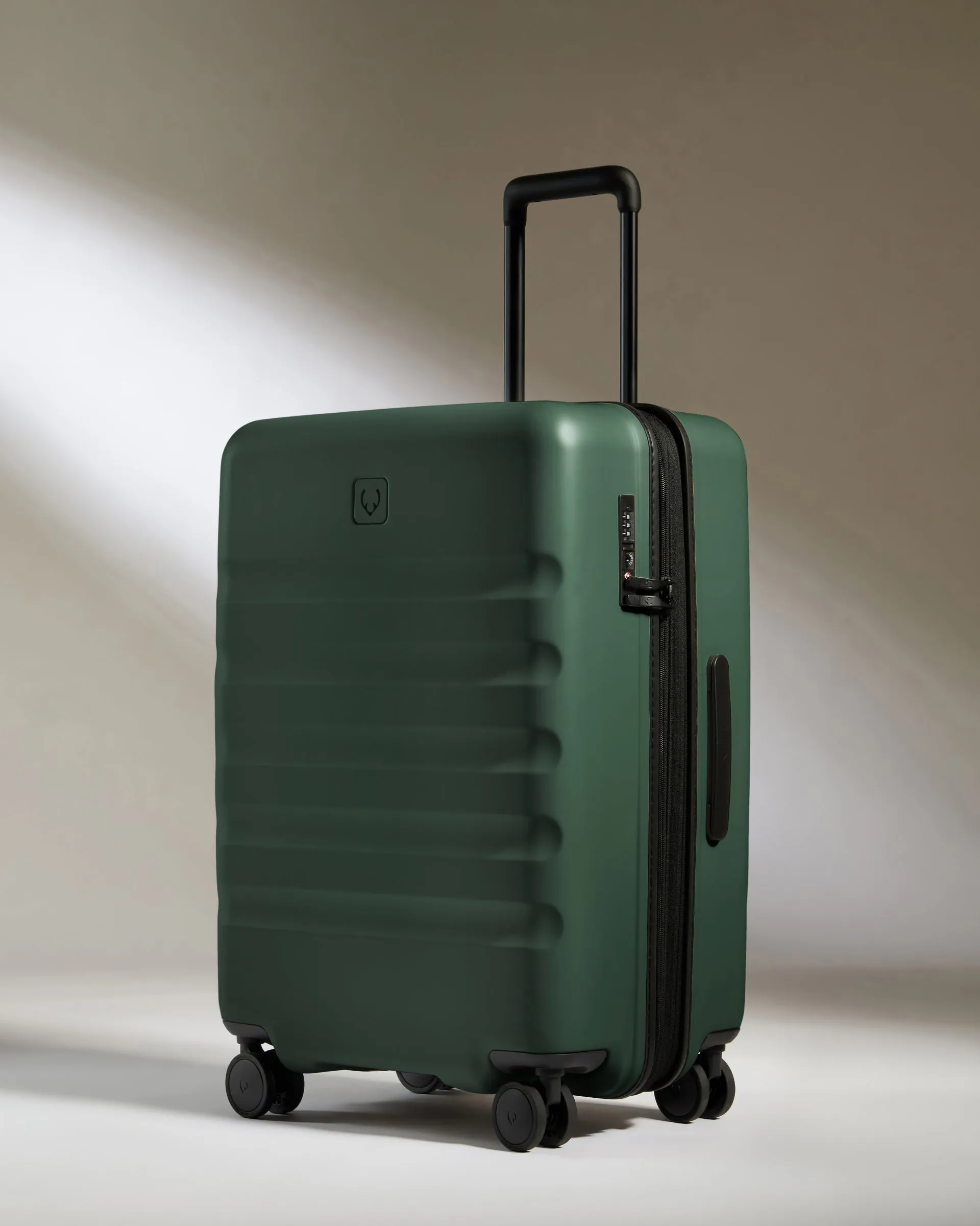 Large Cabin Suitcase Set in Antler Green - Icon Stripe