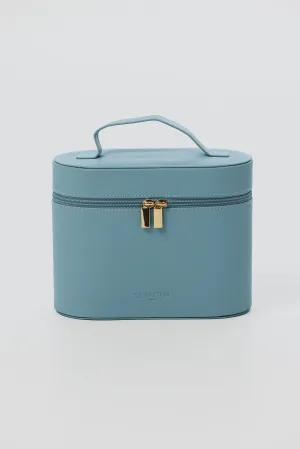 Large Cosmetic Bag - Dusty Blue