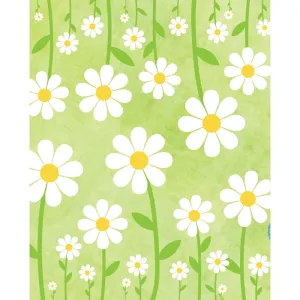 Large Daisies Printed Backdrop