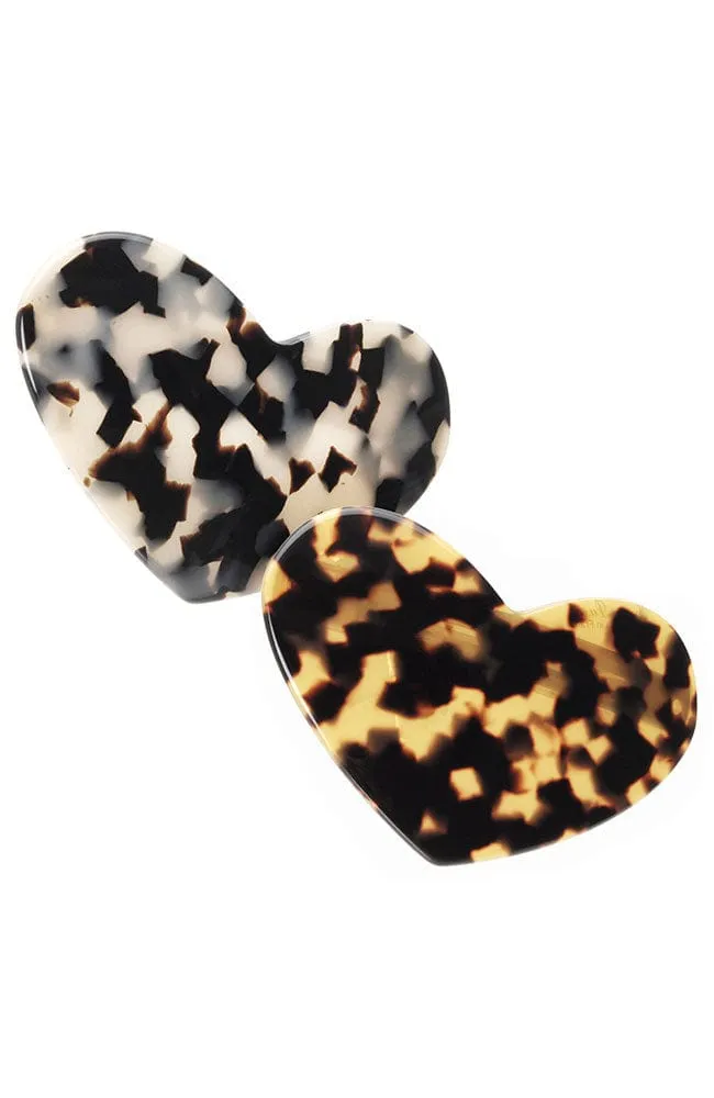 Large Heart Barrette - Classic