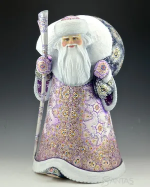 Large Lavender Elegant Russian Santa