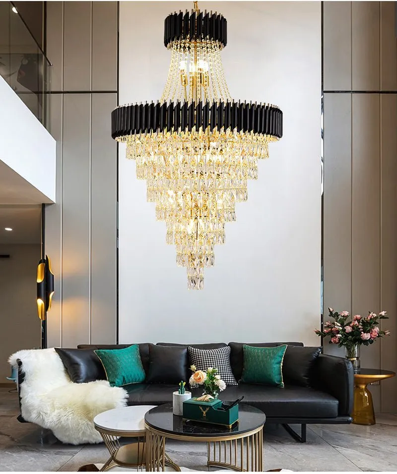 Large Luxury Crystal Chandelier – Living Rooms, Dining Rooms, Staircases, Foyers, and Hallways