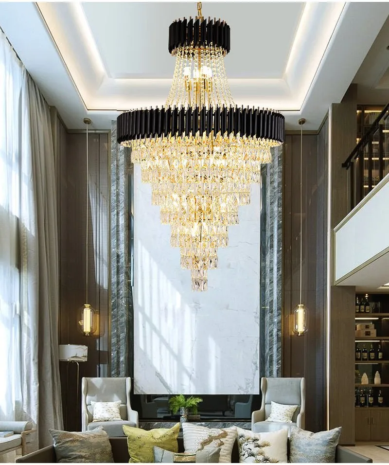 Large Luxury Crystal Chandelier – Living Rooms, Dining Rooms, Staircases, Foyers, and Hallways