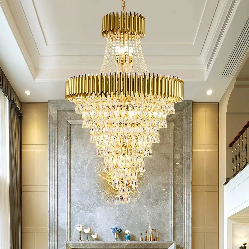 Large Luxury Crystal Chandelier – Living Rooms, Dining Rooms, Staircases, Foyers, and Hallways