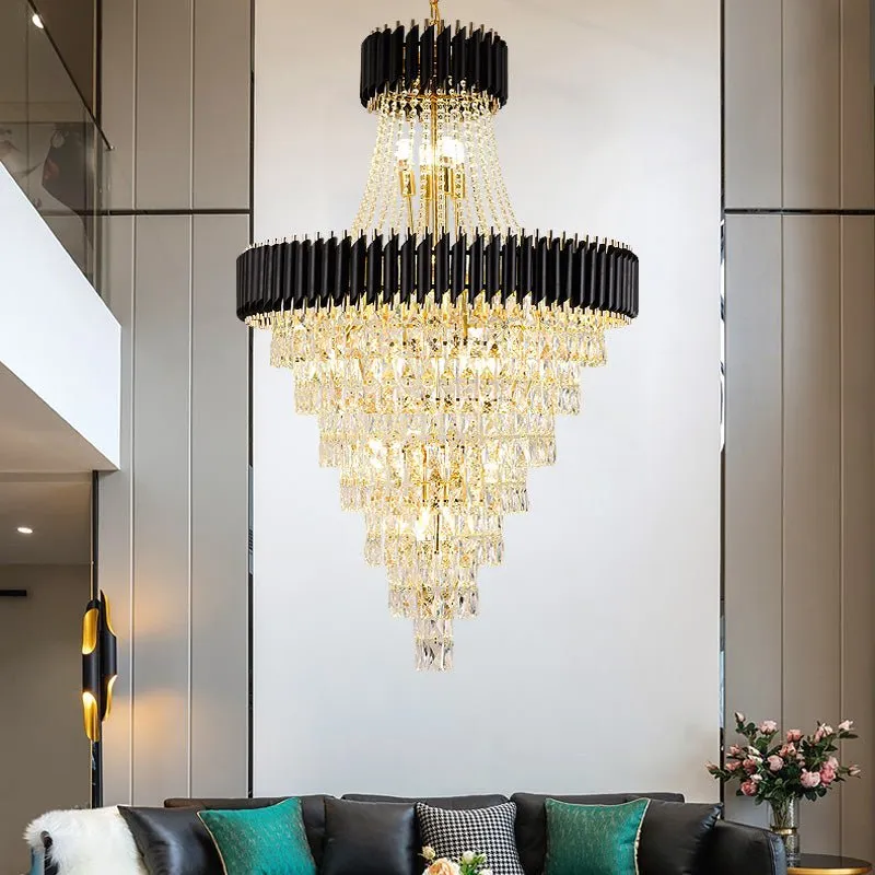 Large Luxury Crystal Chandelier – Living Rooms, Dining Rooms, Staircases, Foyers, and Hallways