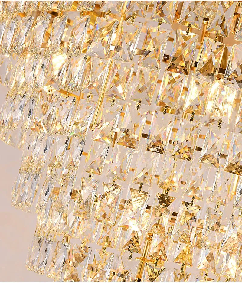 Large Luxury Crystal Chandelier – Living Rooms, Dining Rooms, Staircases, Foyers, and Hallways