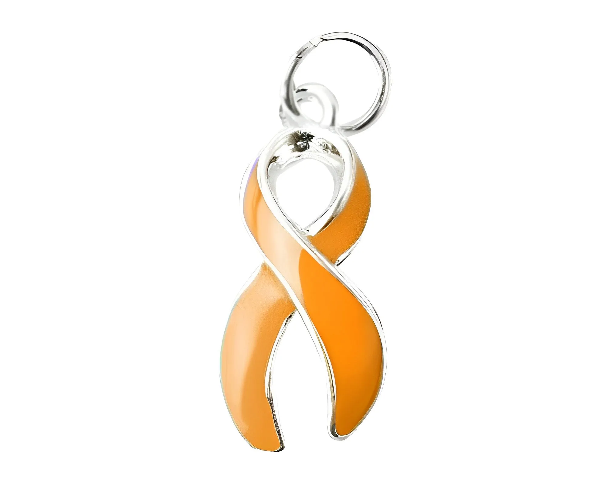 Large Orange Ribbon Charms