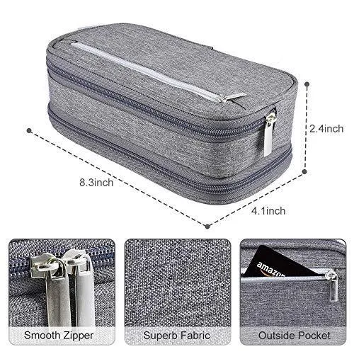 Large Pencil Cases for Kids, Big Capacity Pencil Bag Pouch with 3 Compartments