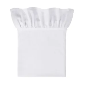 Large Ruffle edge white tablecloth 300cm