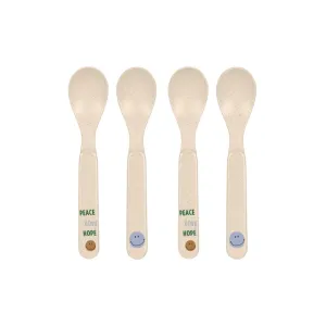 Lassig Cellulose Spoon Set - Happy Rascals - Sky Blue - Smile