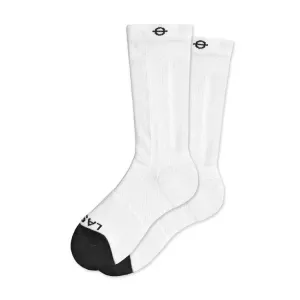 LASSO KNEE HIGH COMPRESSION SOCKS WHITE