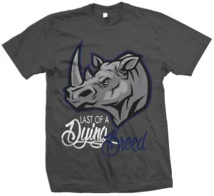 Last of a Dying Breed -Flint Navy on Dark Grey T-Shirt