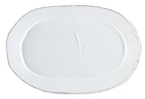 Lastra White Oval Tray