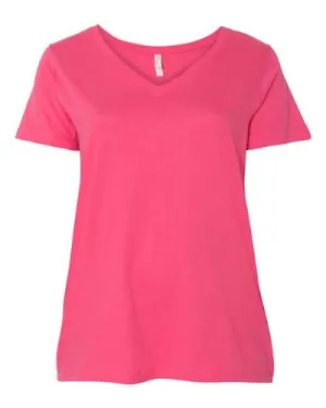 LAT Ladies' Curvy V-Neck T-Shirt