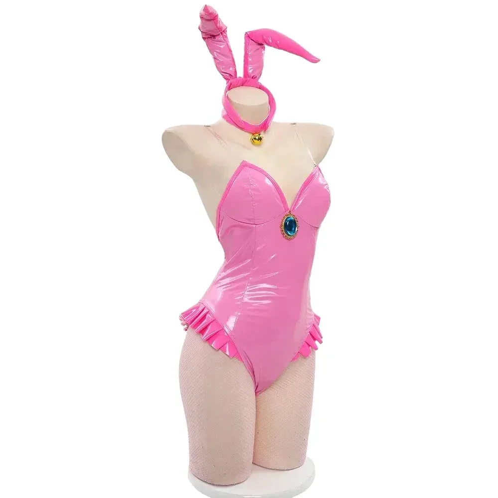 Latex Peach Onesie Cosplay