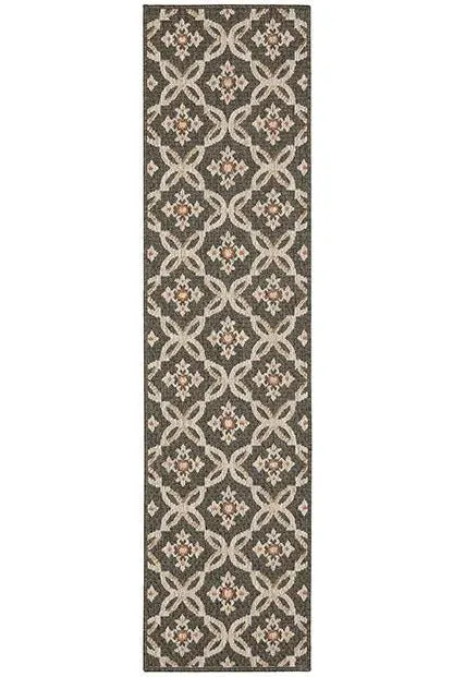 Latitude 1904K Grey Orange Rug