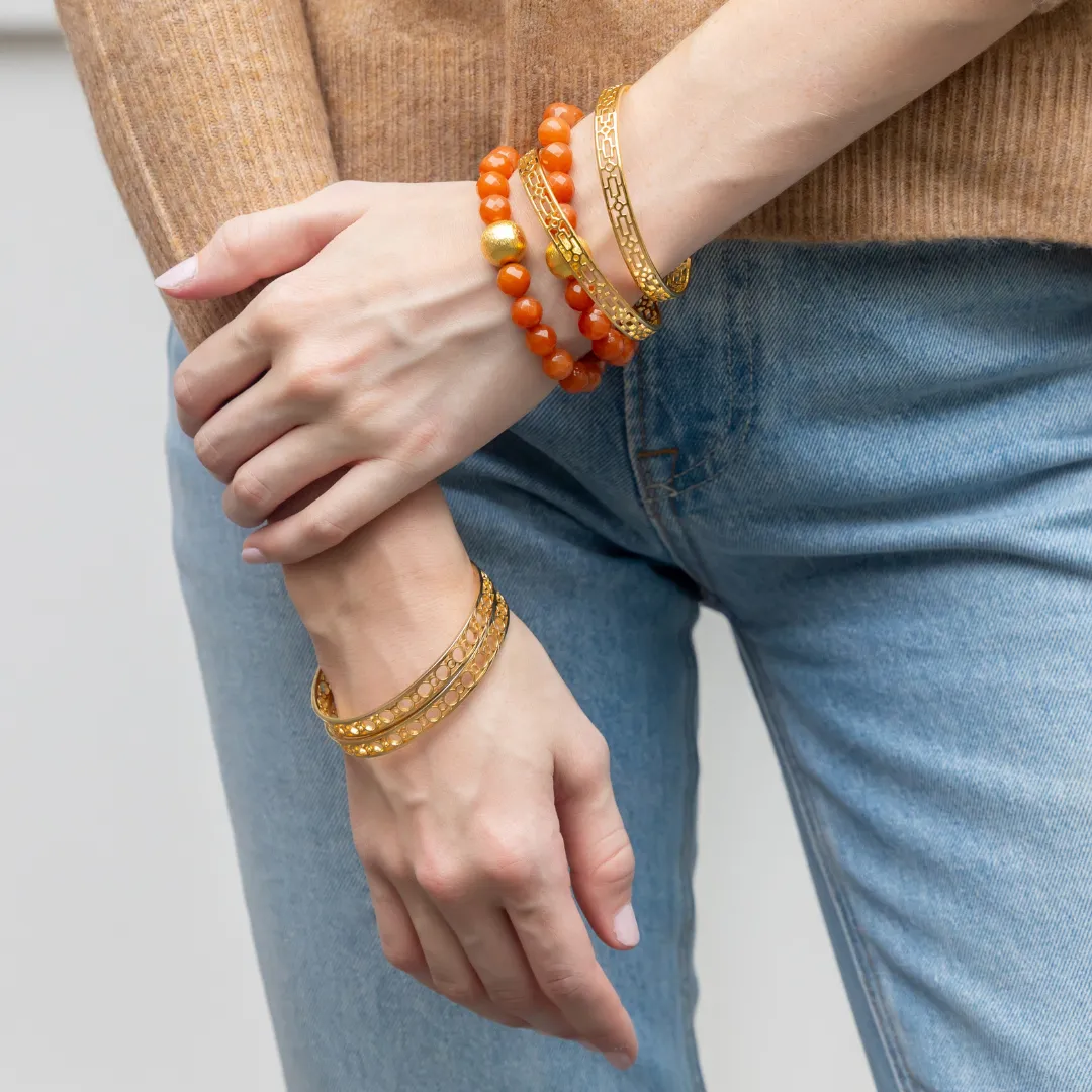 Lauren Burnt Orange Bracelet