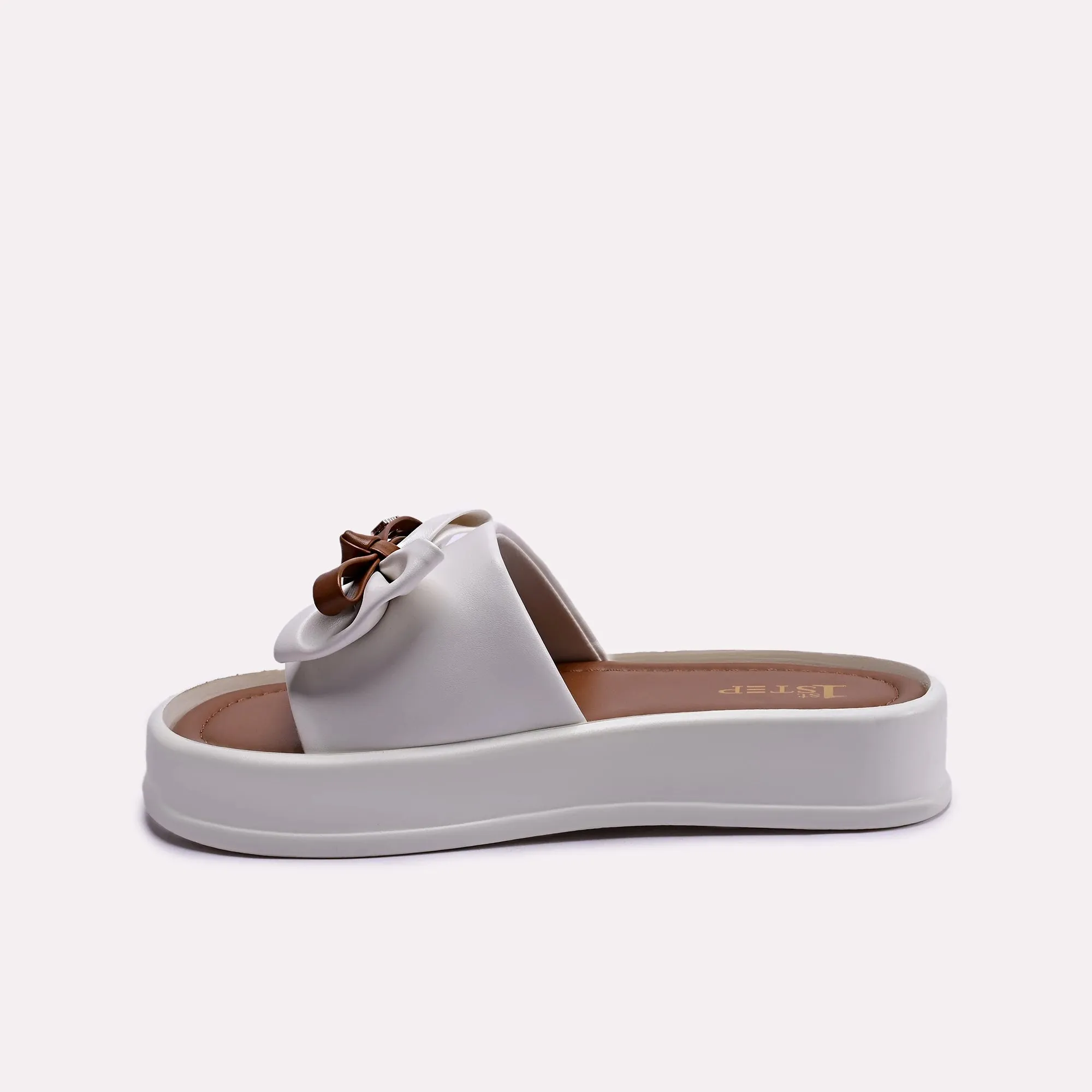 Lauren White Platform Slides 0412354