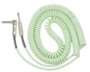 Lava Cable RETRO COIL 20FT STRAIGHT TO R ANGLE SURF GREEN