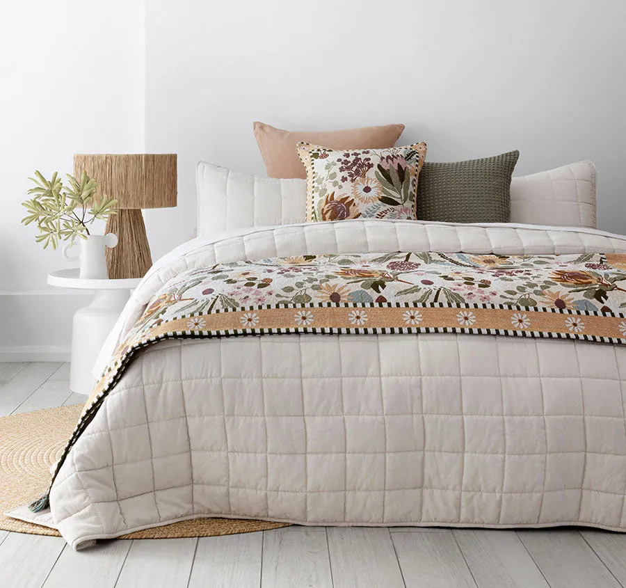 Laveau Coverlet Set Range Pebble