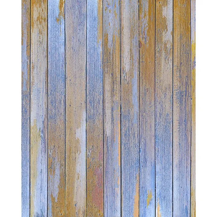 Lavender and Yellow Distressed Wood Printed Backdrop