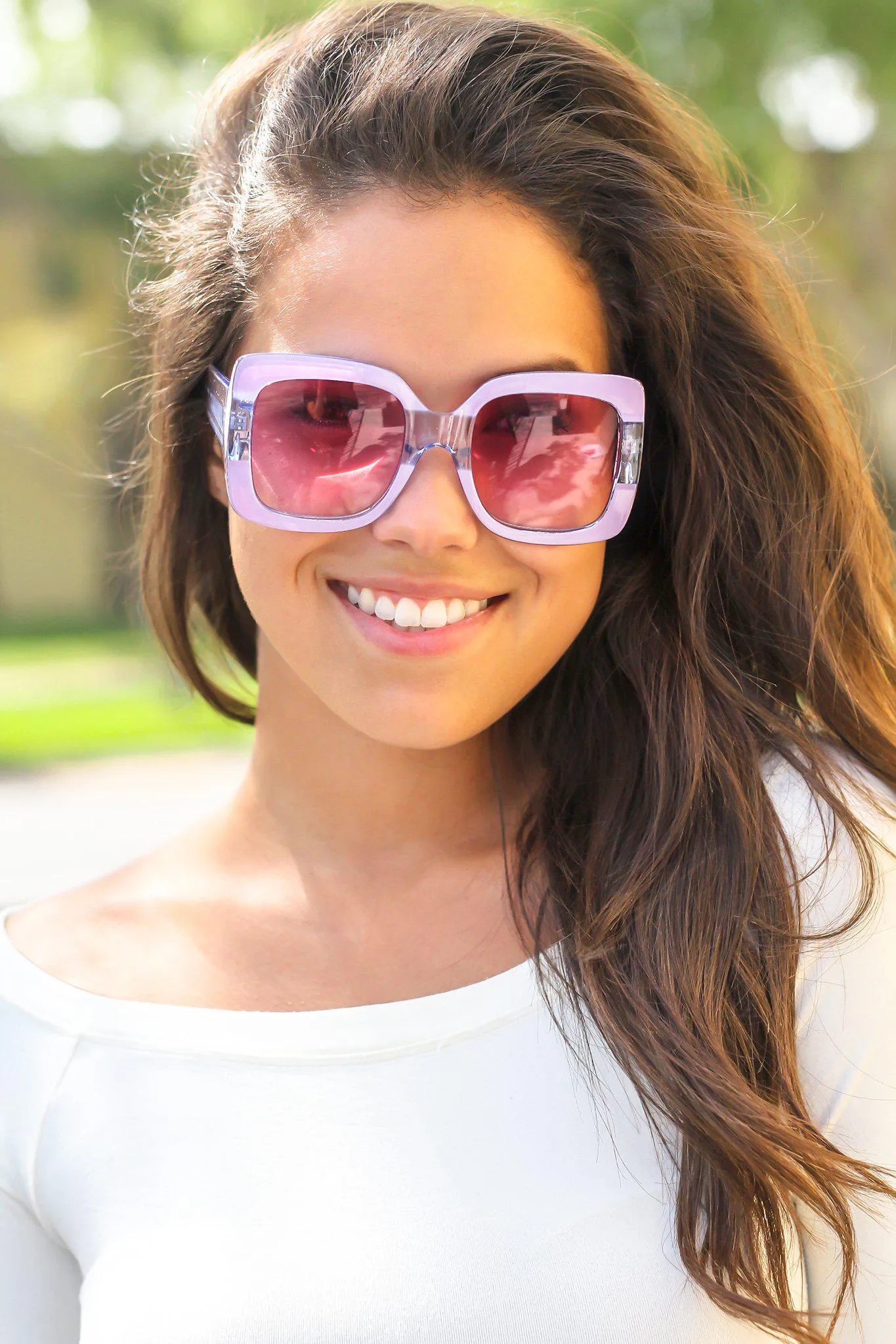 Lavender Bold Sunglasses