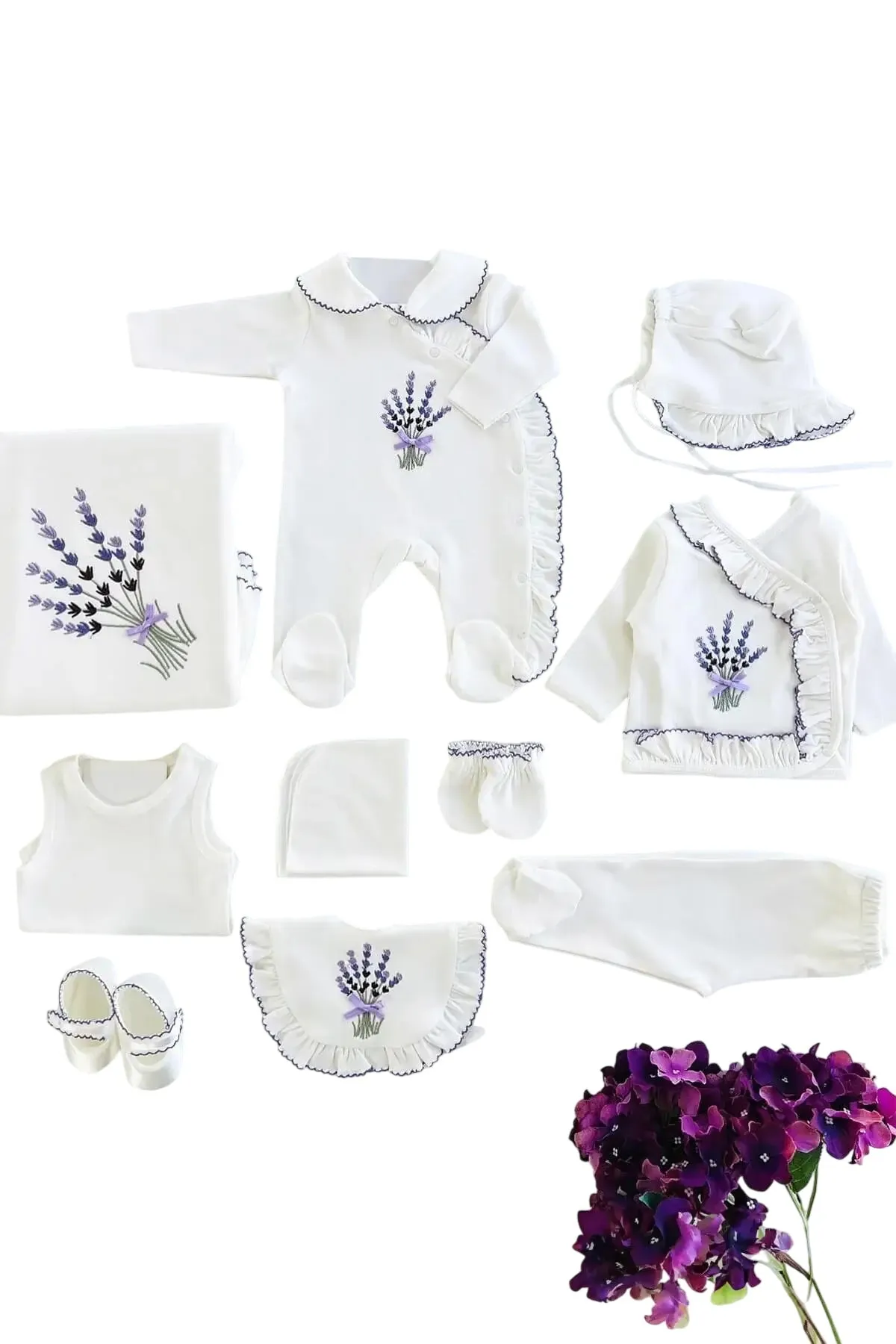 Lavender Newborn Coming Home Set (10 Pcs)