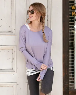 Lavender Slub Top