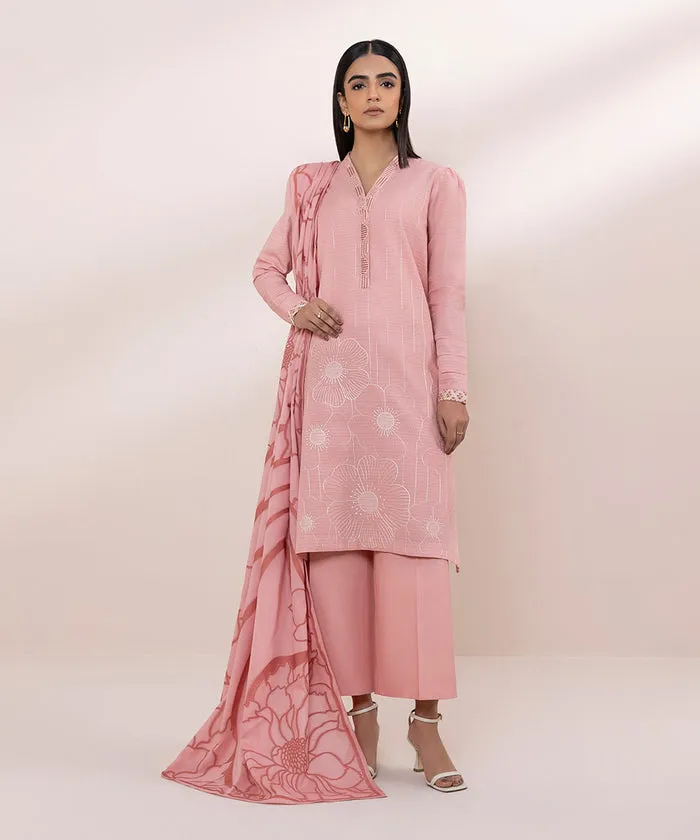 Lawn '24 - 2 Piece - Embroidered Dobby Suit 0U2Dest24V13