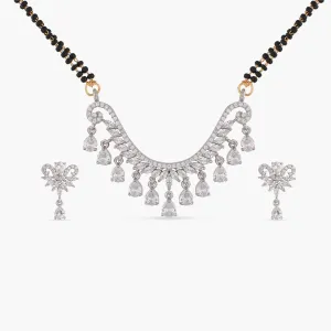 Layina Delicate CZ Mangalsutra Necklace Set