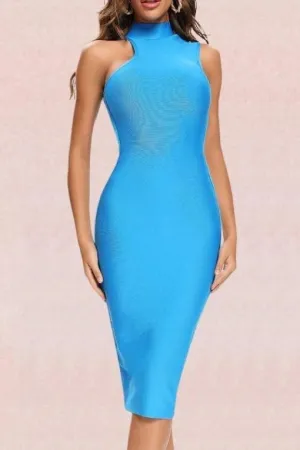 Layla Bandage Midi Dress - Sky Blue