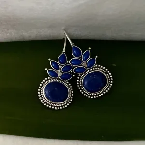 Lazula Boho Earrings - Lapis Lazuli Stones