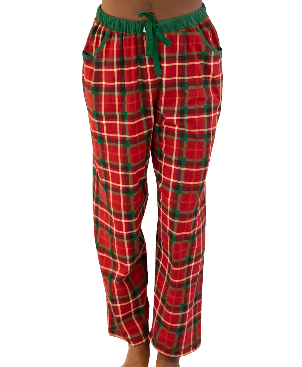 Lazyone Women's Christmas Plaid Regular Fit PJ Pant