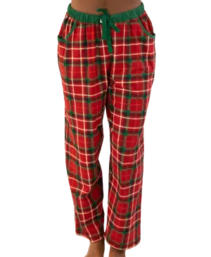 Lazyone Women's Christmas Plaid Regular Fit PJ Pant