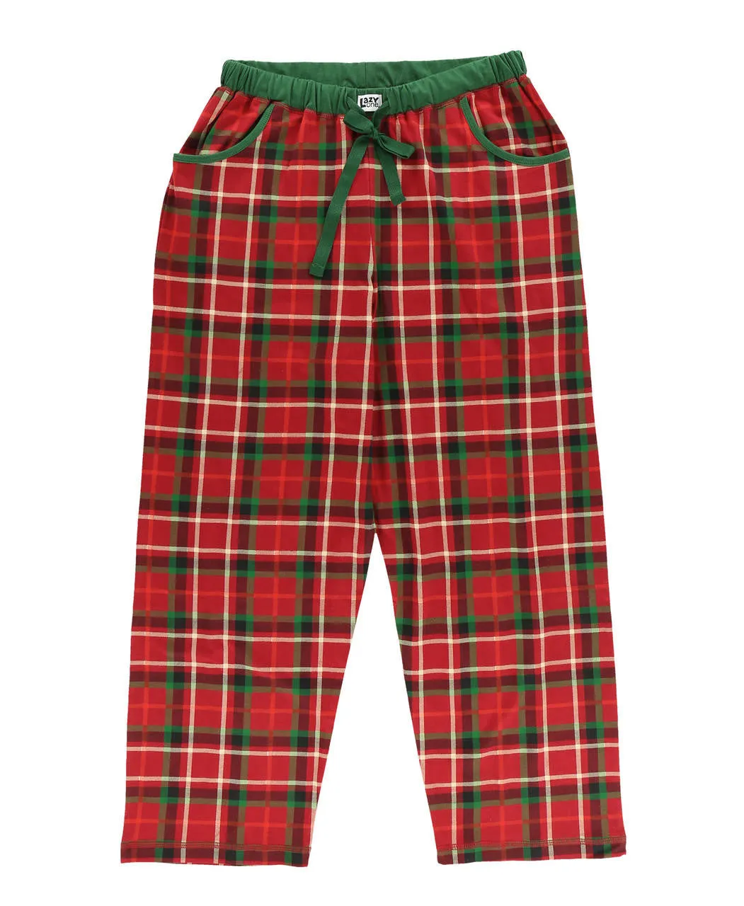 Lazyone Women's Christmas Plaid Regular Fit PJ Pant