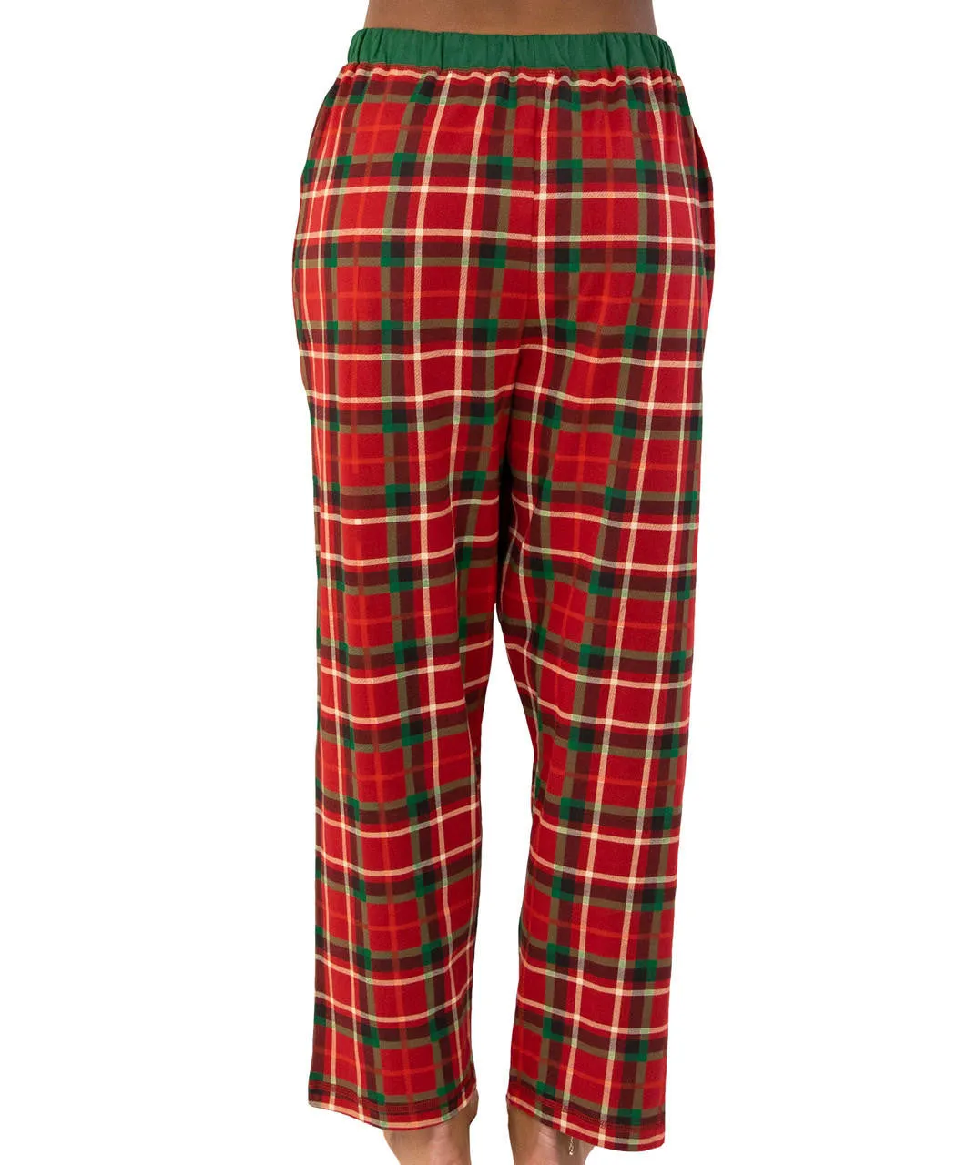 Lazyone Women's Christmas Plaid Regular Fit PJ Pant