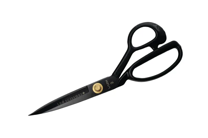 LDH Midnight Edition Fabric Shears - 8" with Rubber Handles