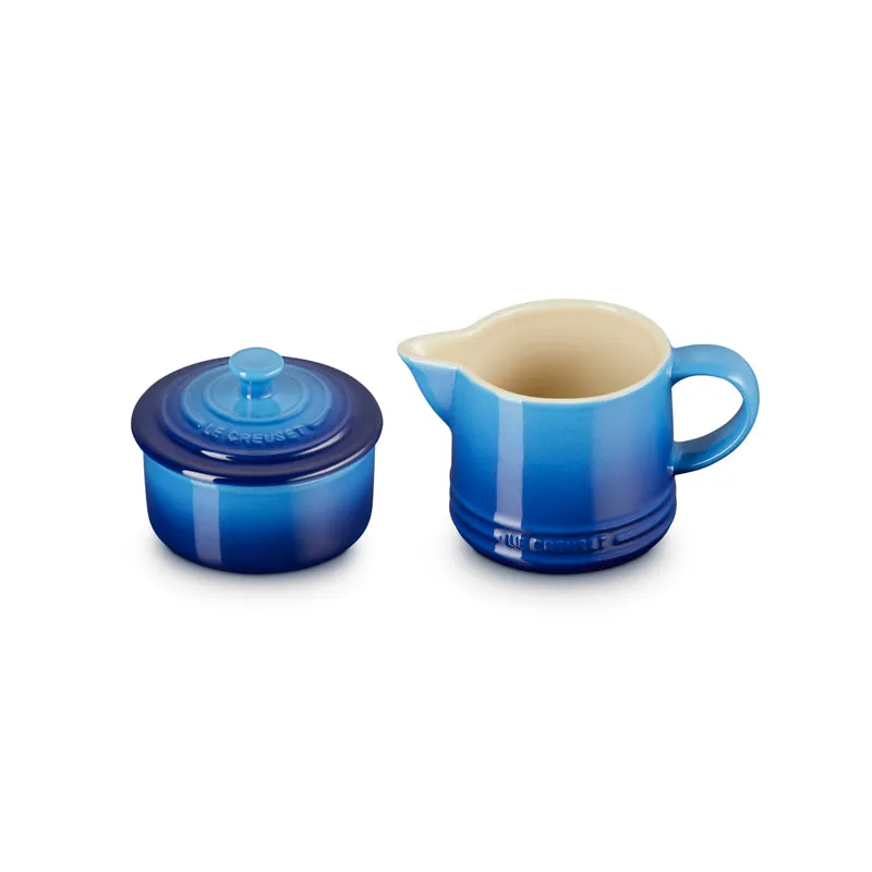 Le Creuset Milk & Sugar Set Azure