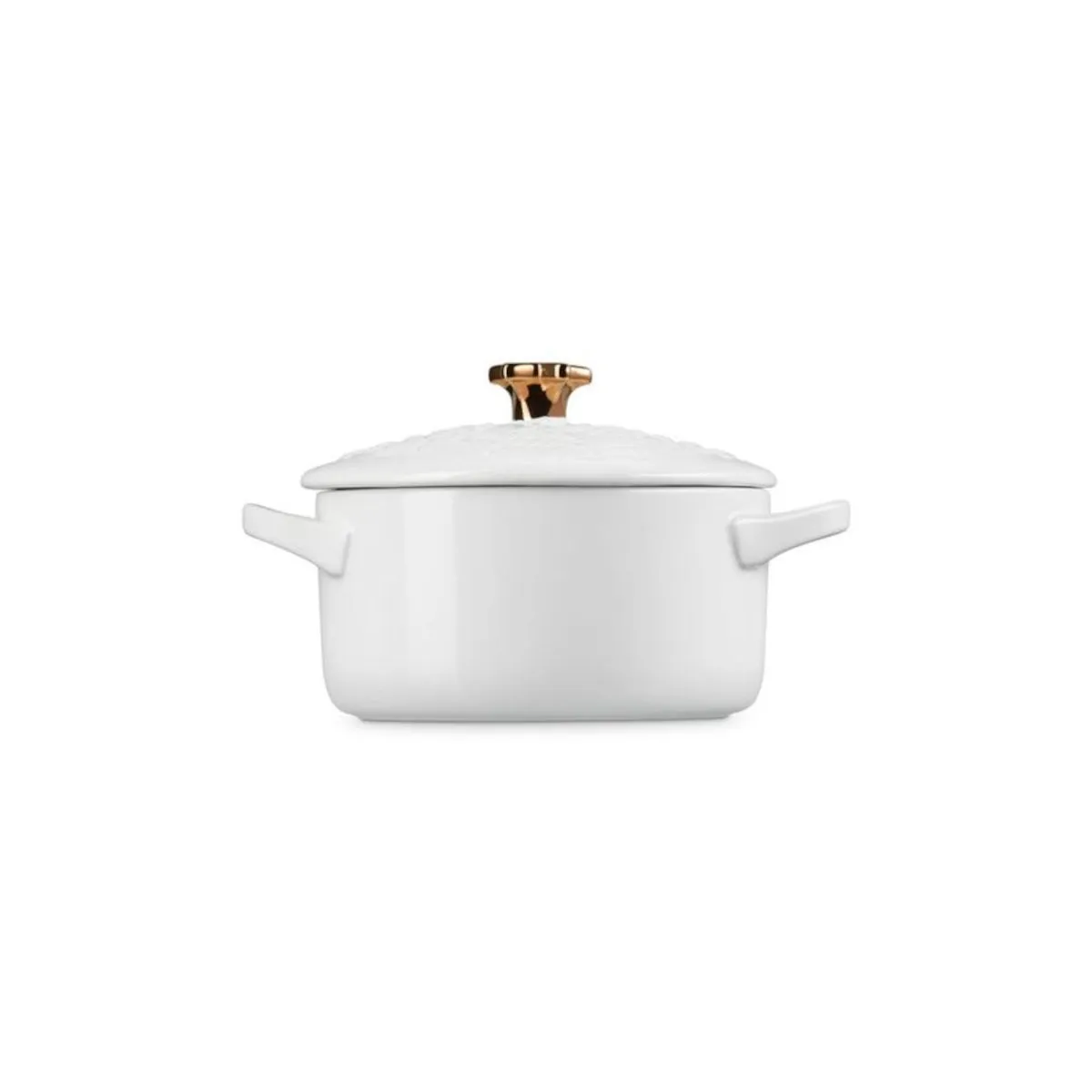 Le Creuset Noel Mini Cocotte White 14cm