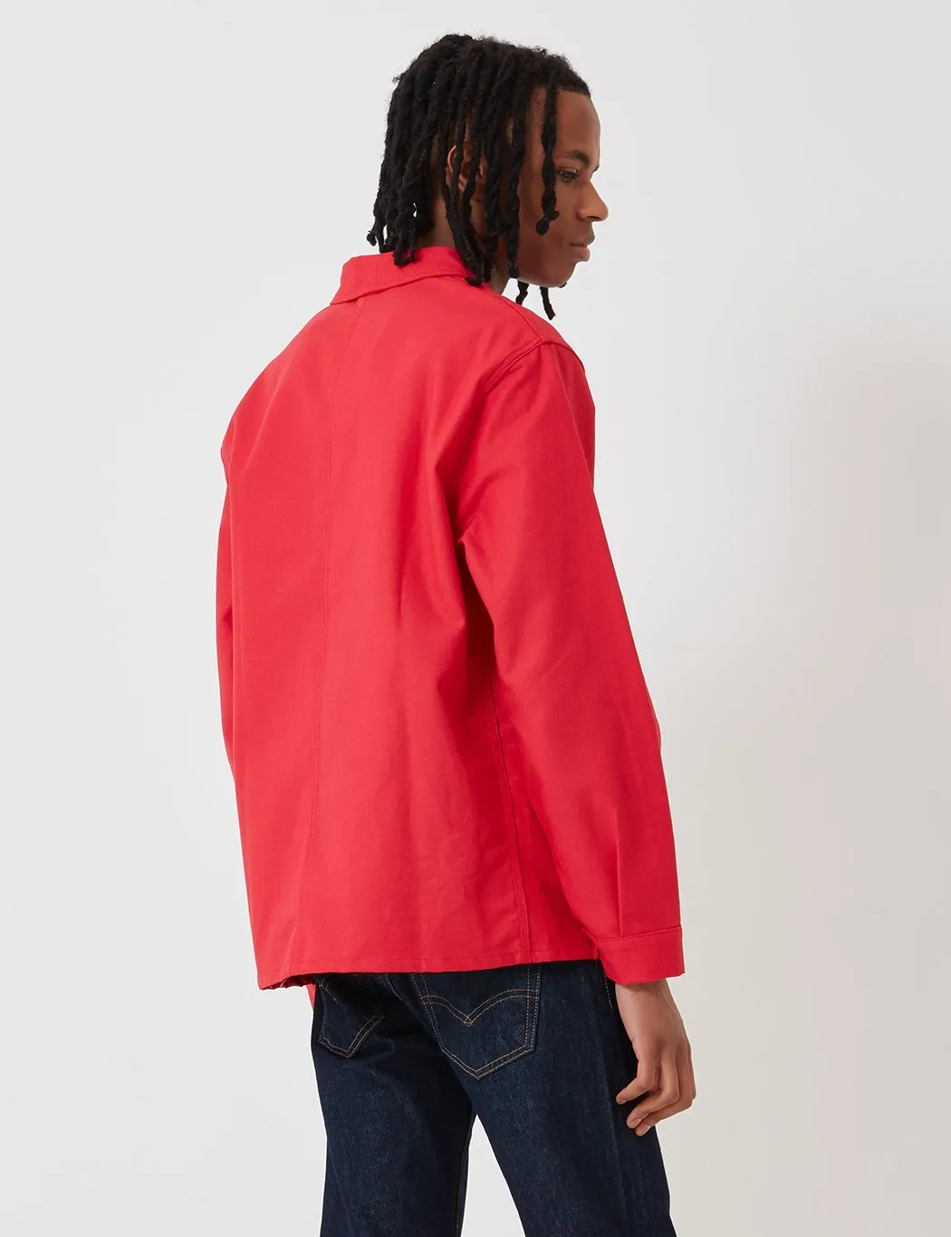 Le Laboureur Cotton Work Jacket - Red